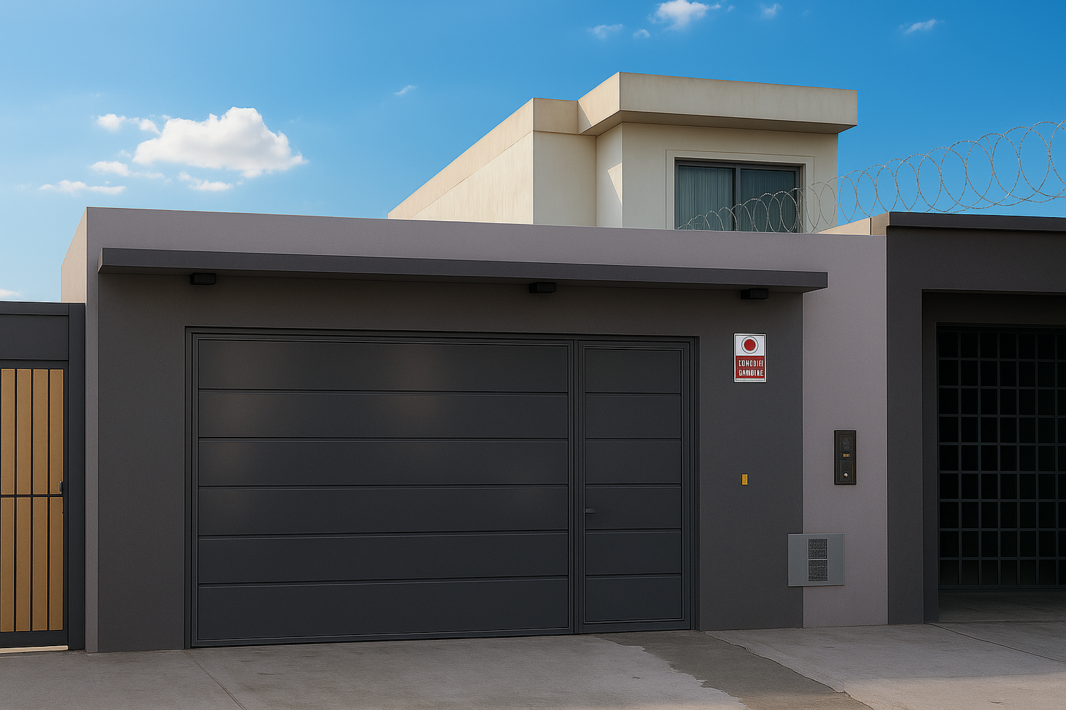 Residência Penha em fase final de obra, fachada moderna com ambientes integrados